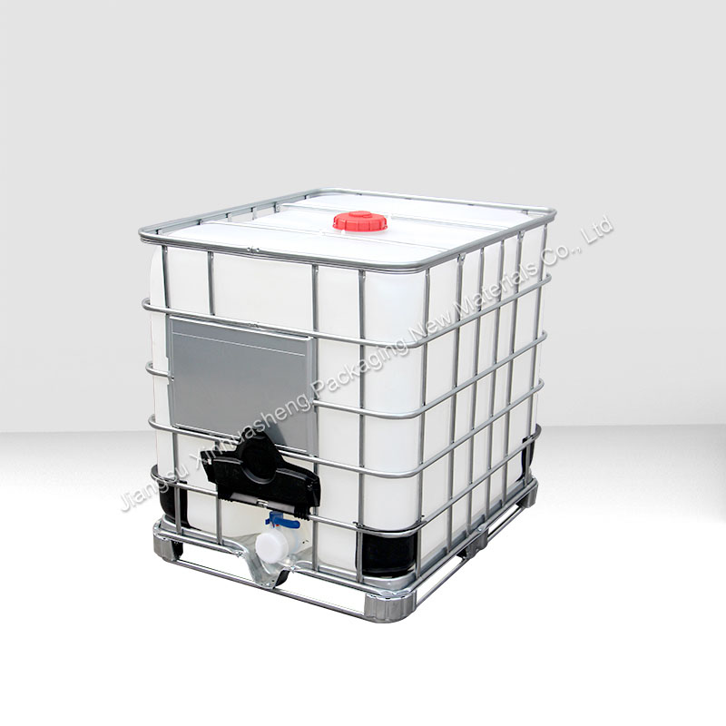 1000L DN80 3-tommer IBC-TANK med stor ventil